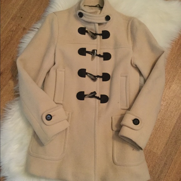 Banana Republic Jackets & Blazers - Banana Republic Cream Wool Coat Size Small